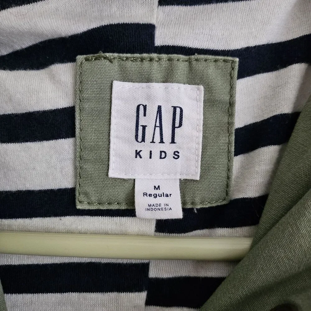 Gap Girls Size Medium Utility Canvas Parka Jacket. Olive GreenVery good used